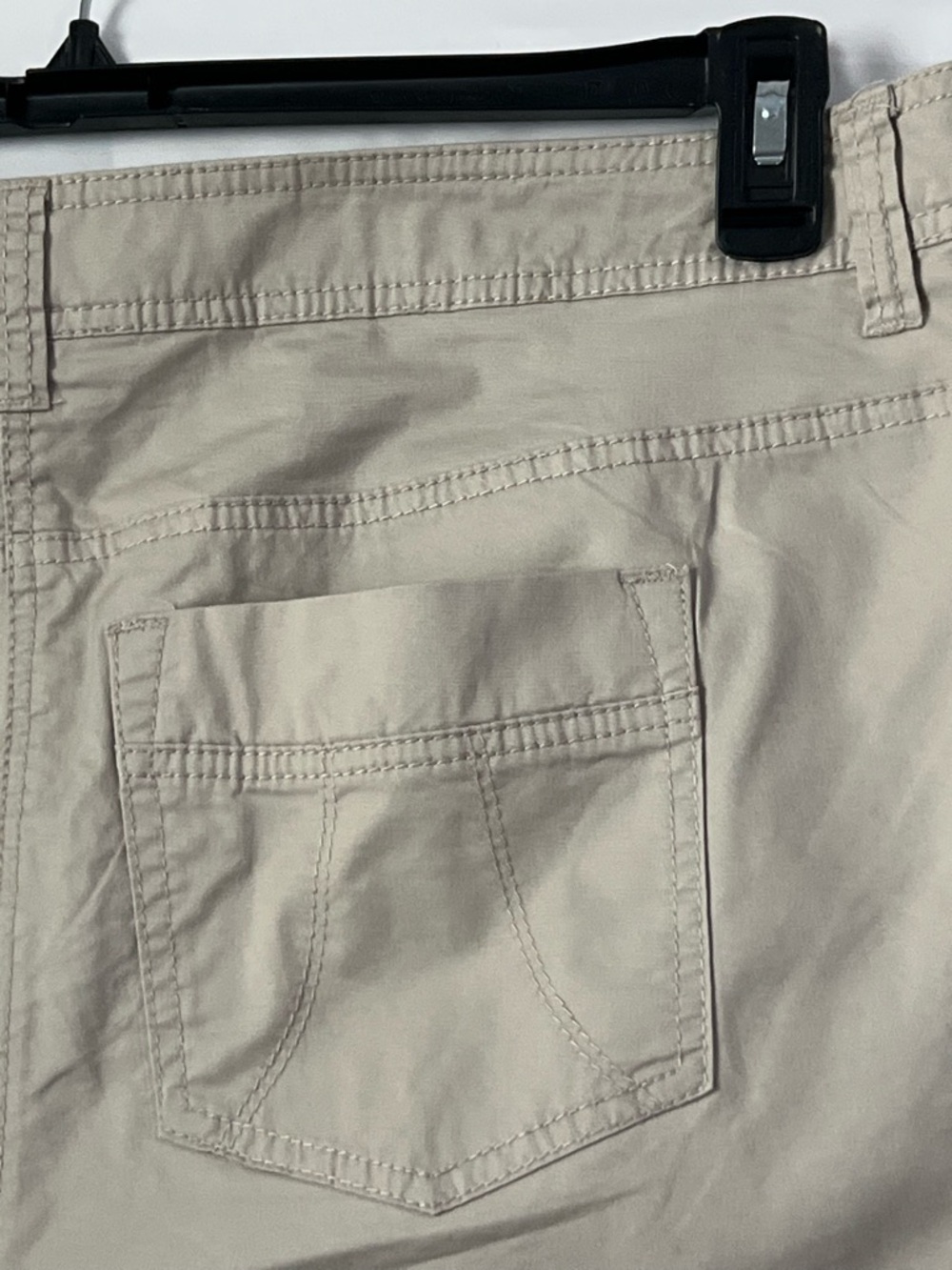 Style & Co. Cute Beige Bermuda Shorts with Stud Accents, Size 16W - Picture 9 of 12